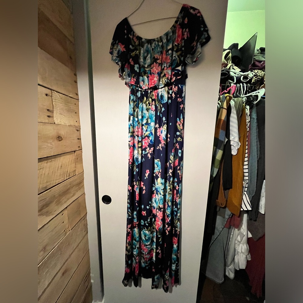 Maxi Dress - H Cut or Off the Shoulder